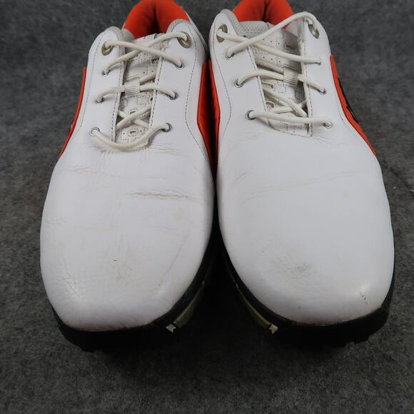 Nike Golf Shoes Mens 10.5 Zoom Trophy Leather Spikes White Orange Oxford Sport main image 8